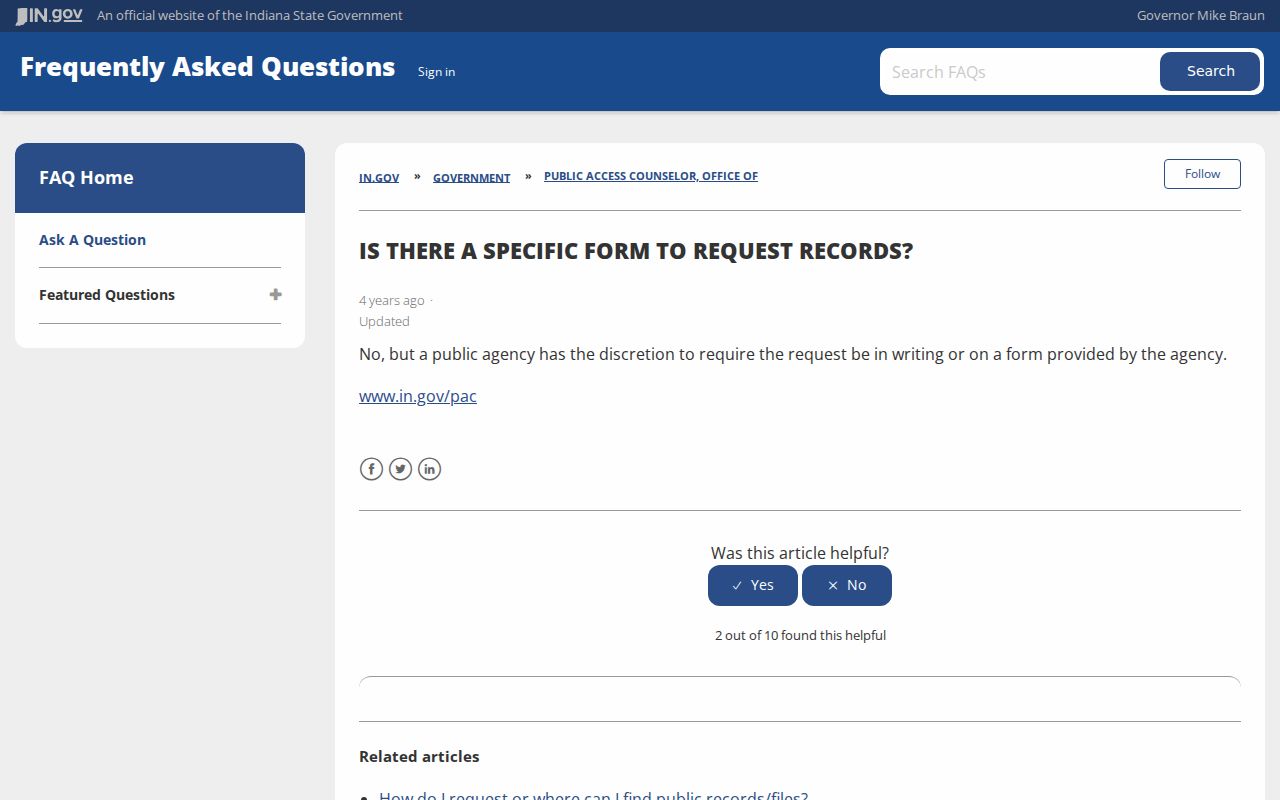 Union County warrant record request form guidance