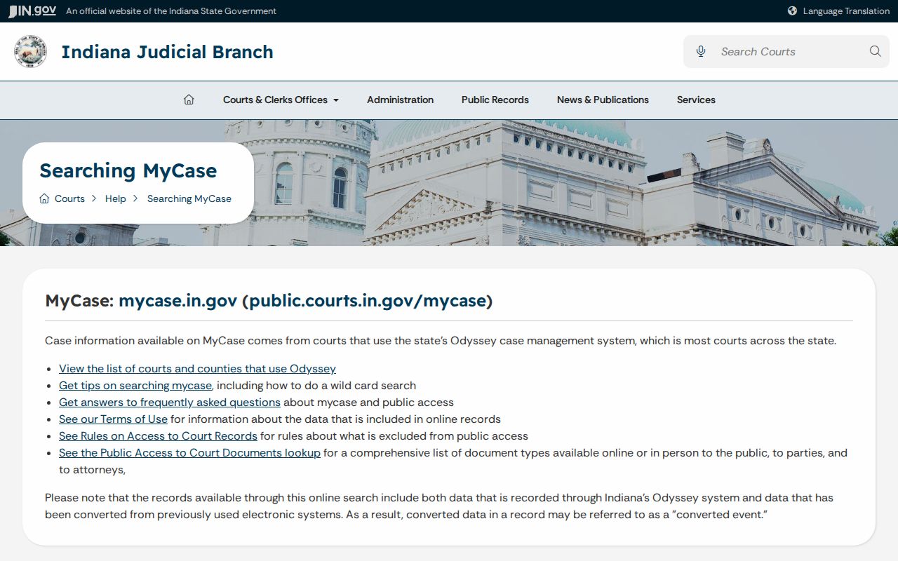 Union County warrant check MyCase public and confidential record guidance